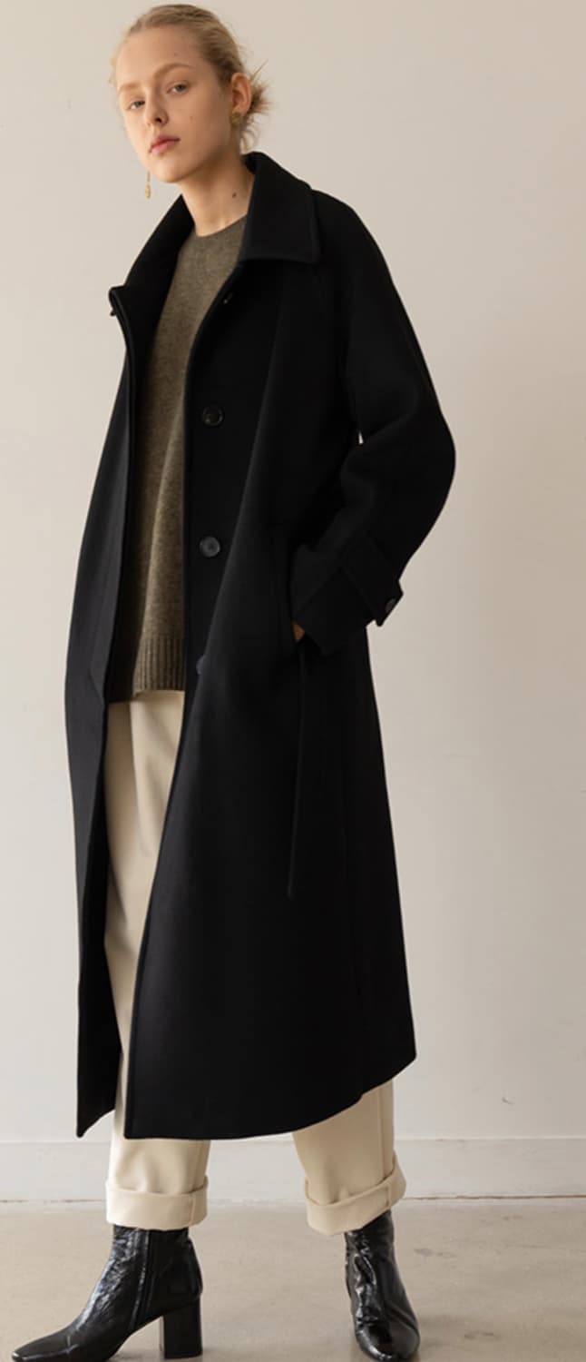 킨더살몬 캐시미어 싱글 코트 상품이미지2