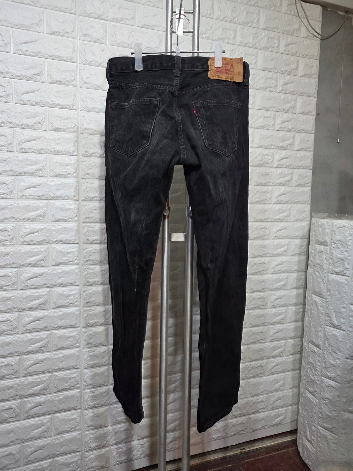 리바이스 501 블랙진 W33 L32 상품이미지2