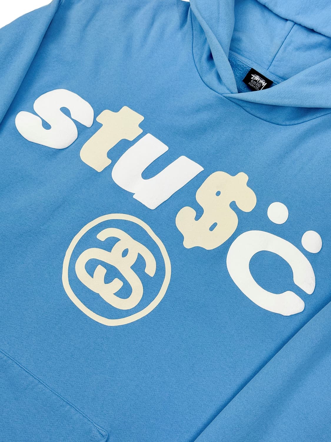 스투시 x CPFM 8볼 피그먼트 다이드 후드 블루 상품이미지3