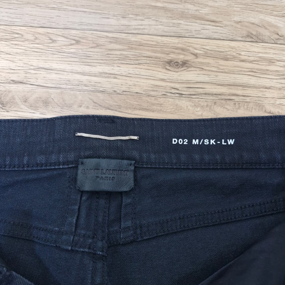 [30] SLP 생로랑 FW15 5 지퍼 D02 블랙 데님 팬츠 상품이미지7