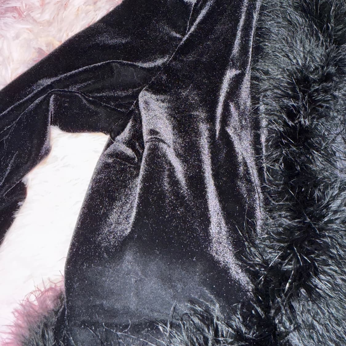 갸루 벨벳 퍼 자켓 상품이미지2