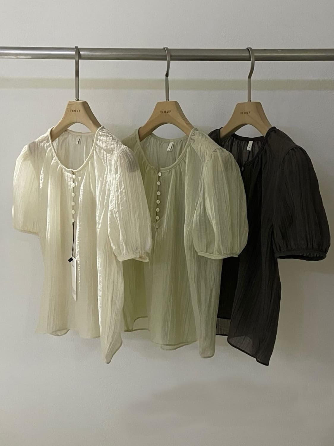 엔느 블라우스(브라운 골드) 새상품 상품이미지1