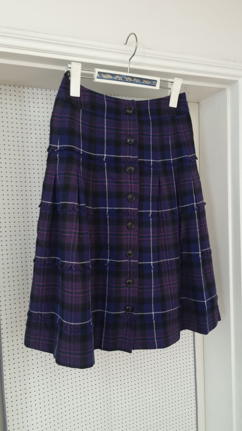 재팬 빈티지 체크 플리츠 스커트 ( Yorkland ) 상품이미지1