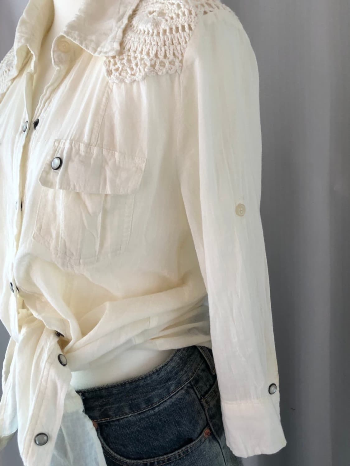 733. crochet western shirt 상품이미지3