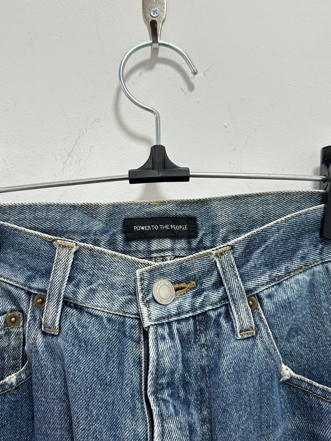 POWER TO THE PEOPLE washing denim pants 상품이미지6