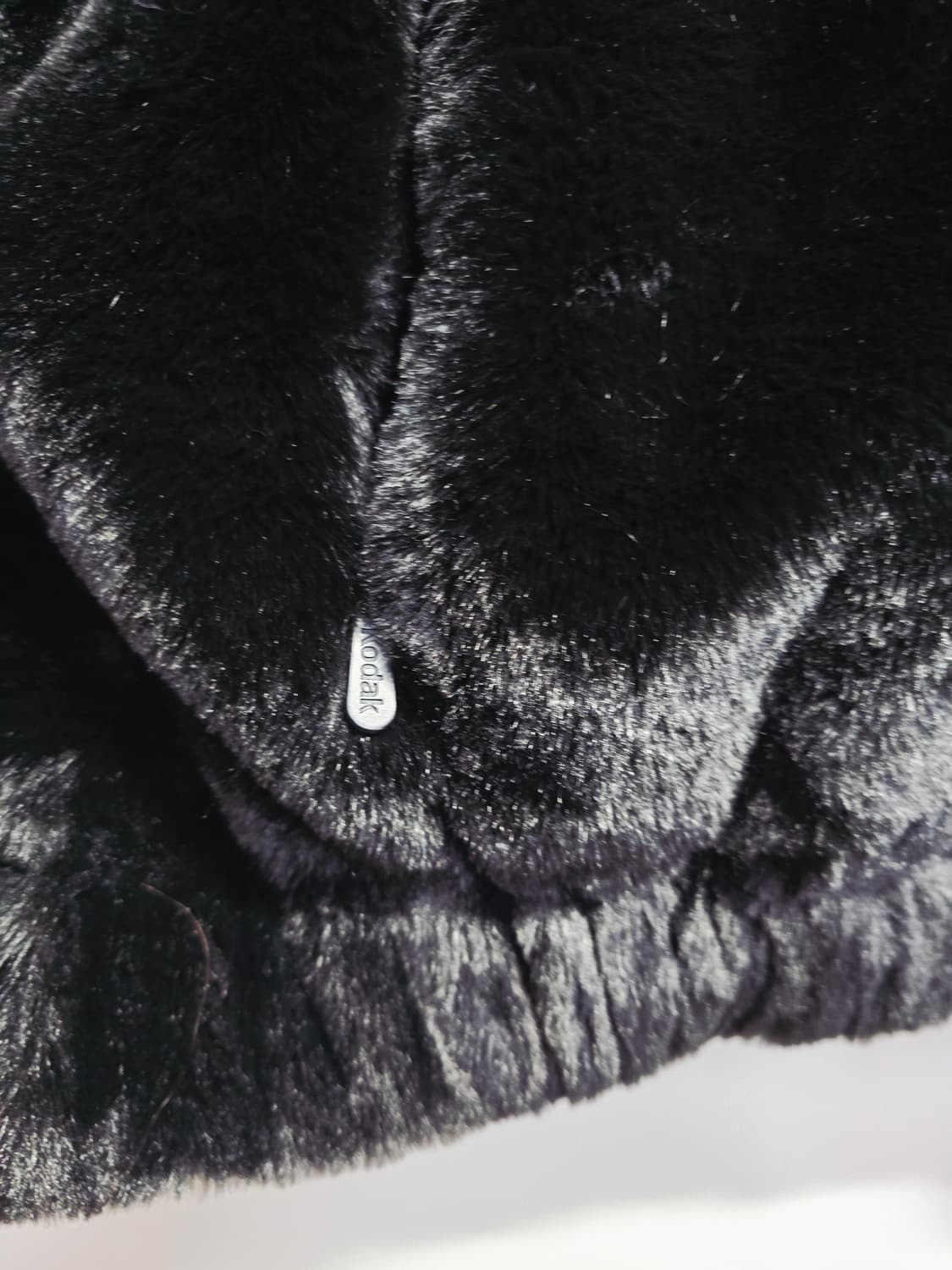 코닥 블랙 퍼 후드 집업 상품이미지3