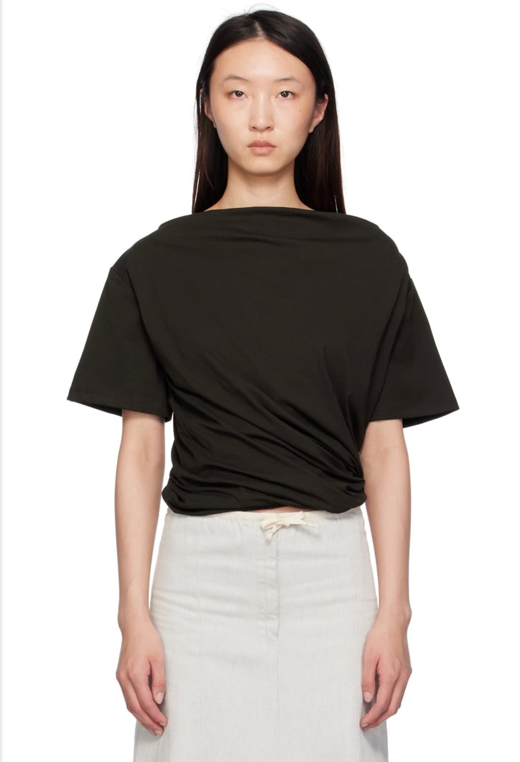 Baserange turn t-shirt brown 상품이미지3
