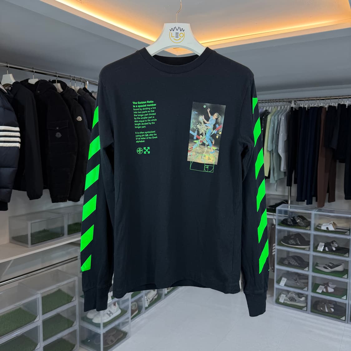 [리오브] 오프화이트 골든라티오 파스칼 롱슬리브 상품이미지2