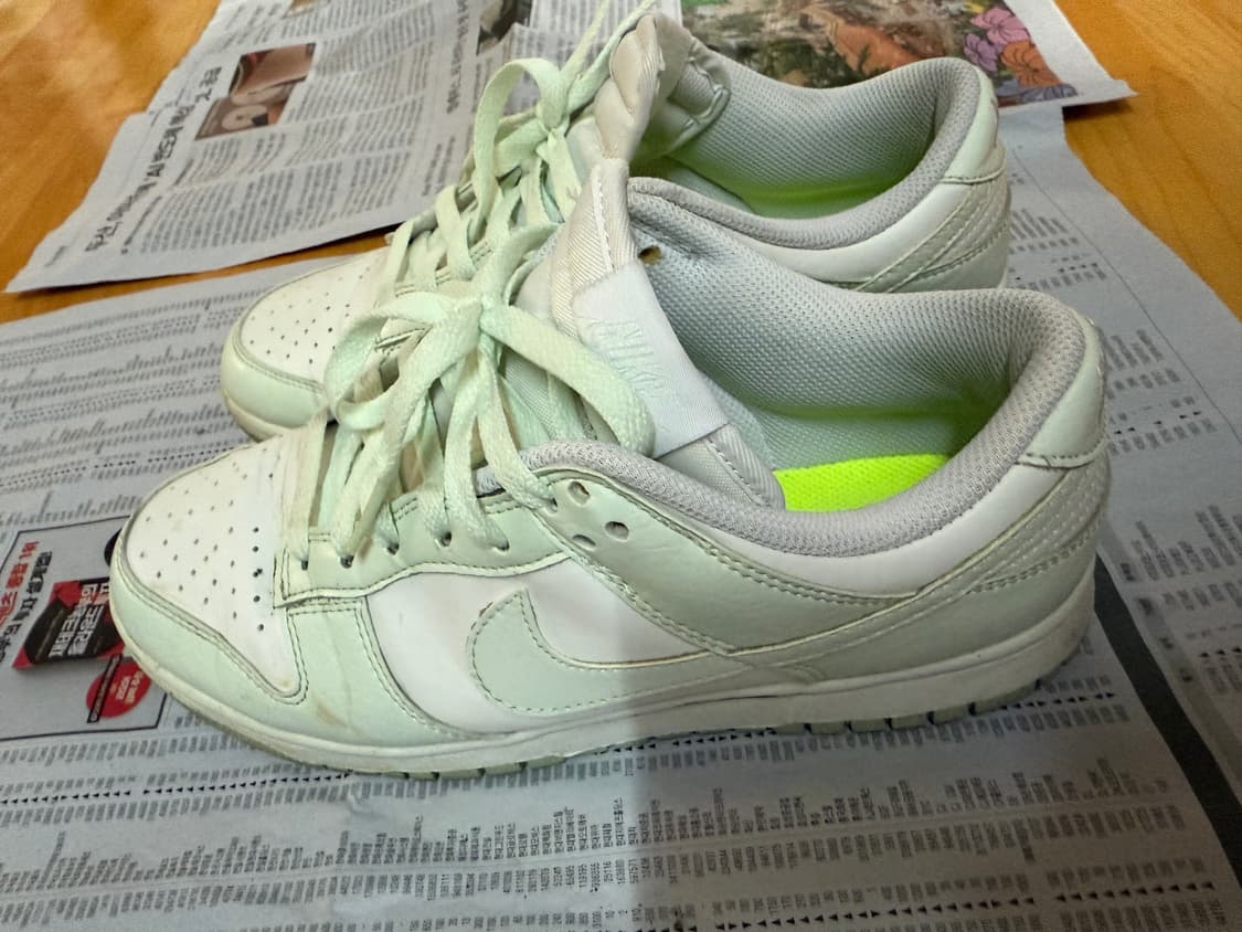 나이키 덩크로우 넥스트 네이쳐 베일리 그린 앤 화이트 255판매합니다! 상품이미지4