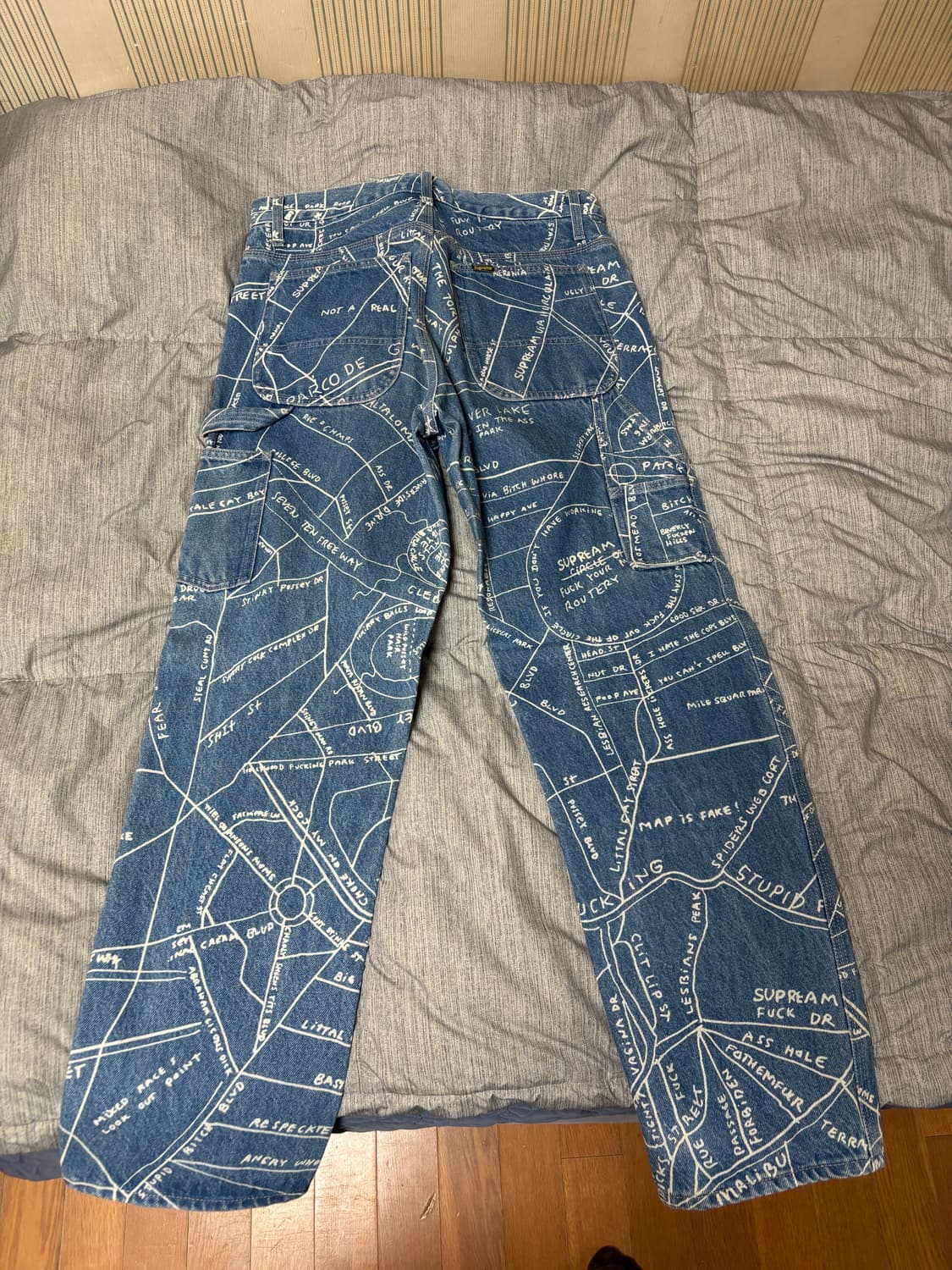 슈프림 곤즈 맵 데님 팬츠 30 상품이미지3