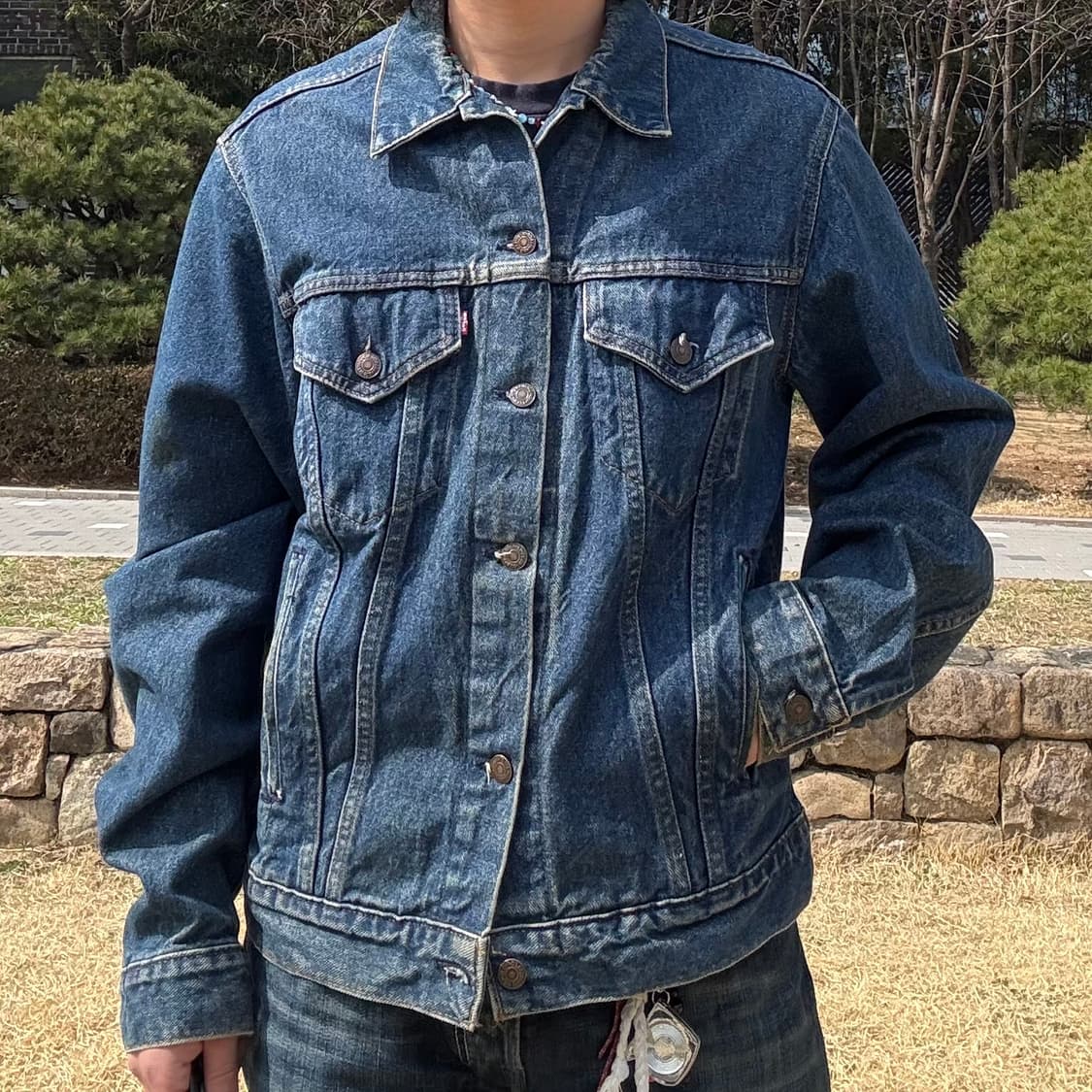 80s USA 리바이스 71506 데님 트러커 자켓 상품이미지2