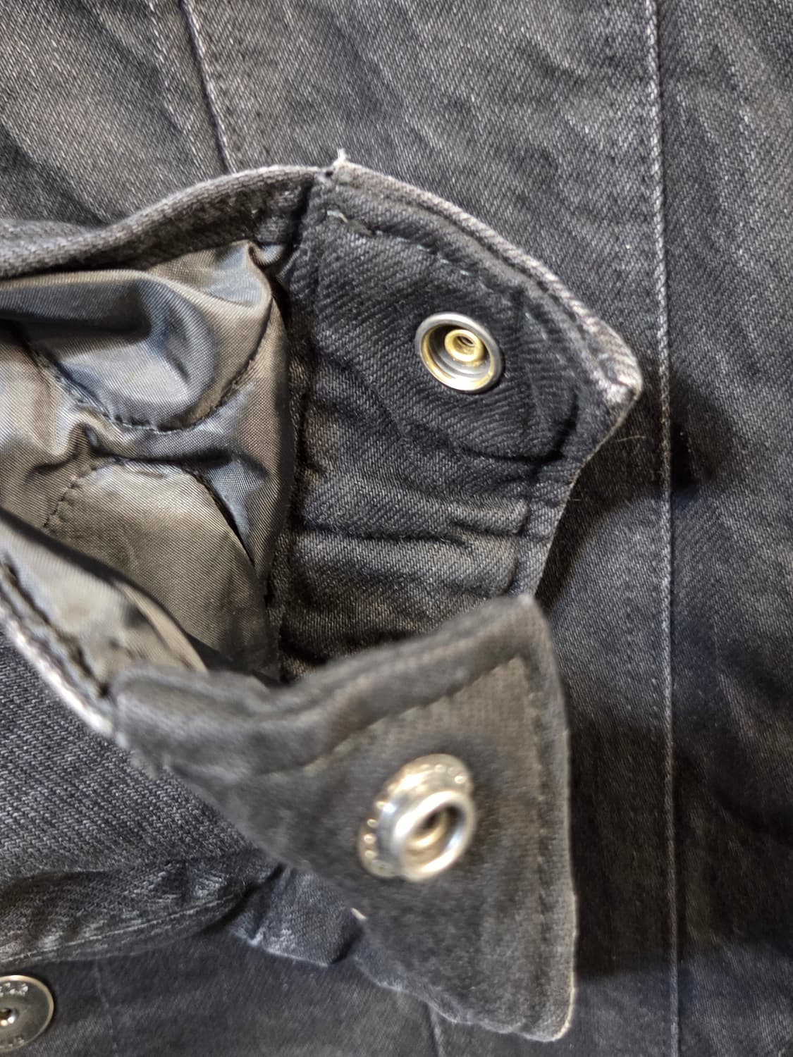 G-Star RAW 블랙 데님 쉐르파 자켓(M)디피용/택없음) 상품이미지4