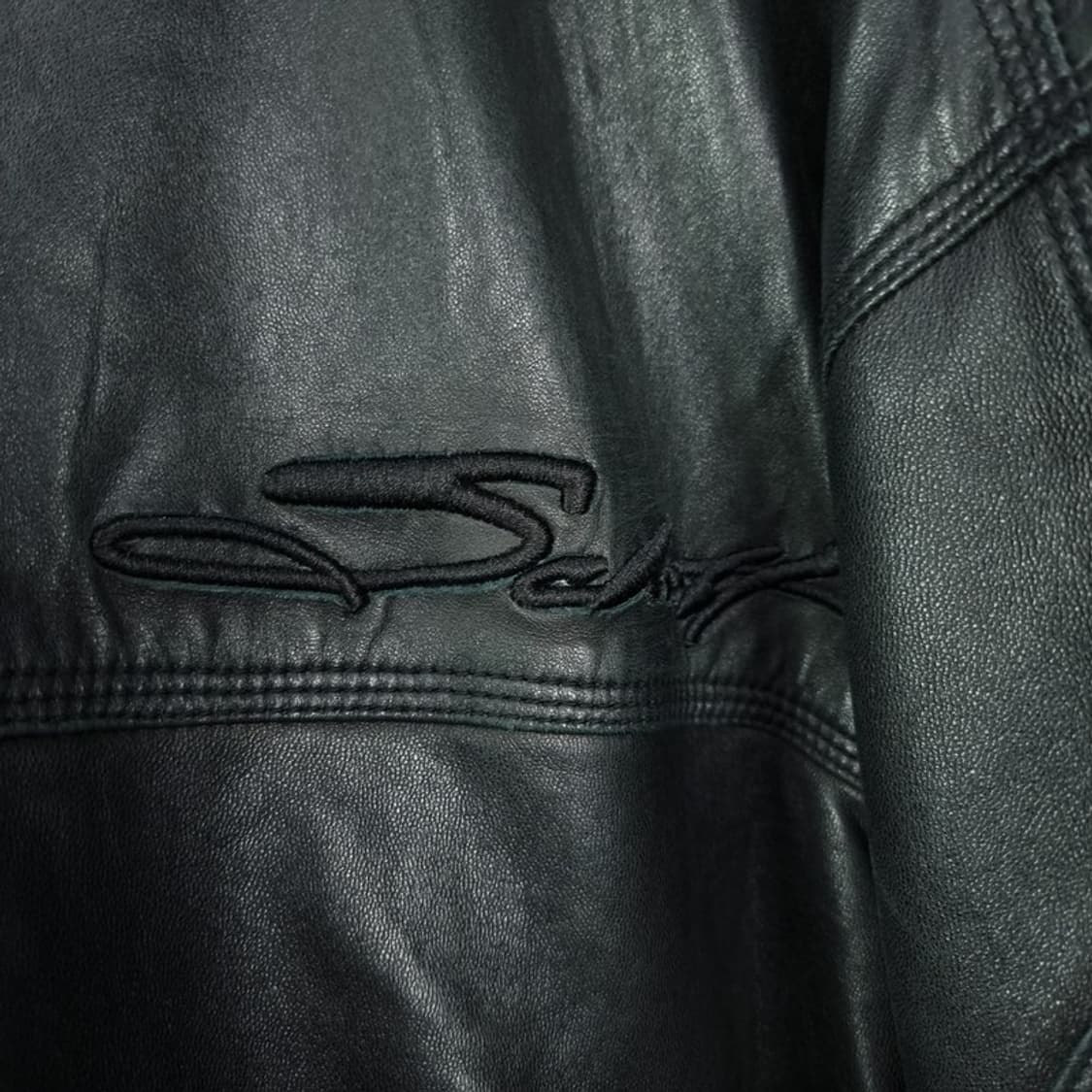 [쇼트] 리버시블 빅스이즈 쉽스킨 양가죽 레더 봄버 자켓 P01576 상품이미지7