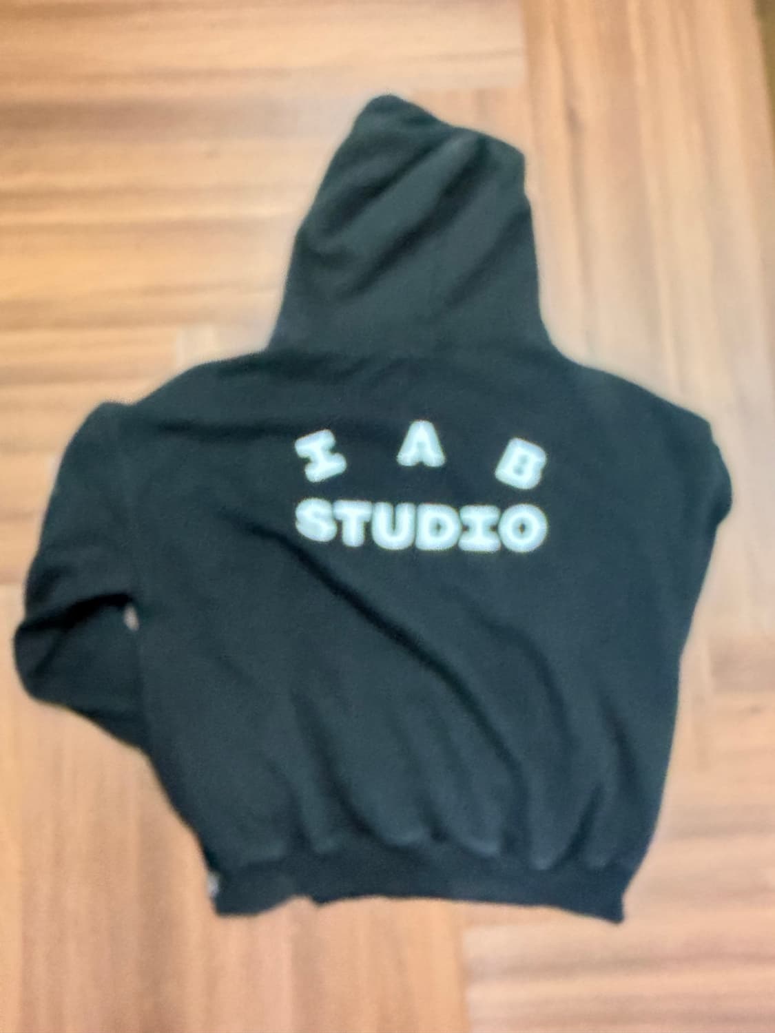 아이앱 검정 후드티 XL 판매 상품이미지2