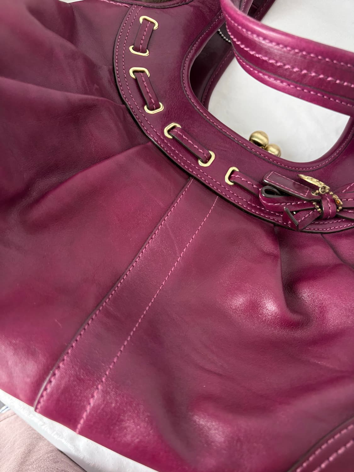 Coach puple ribbon shouder bag 상품이미지7