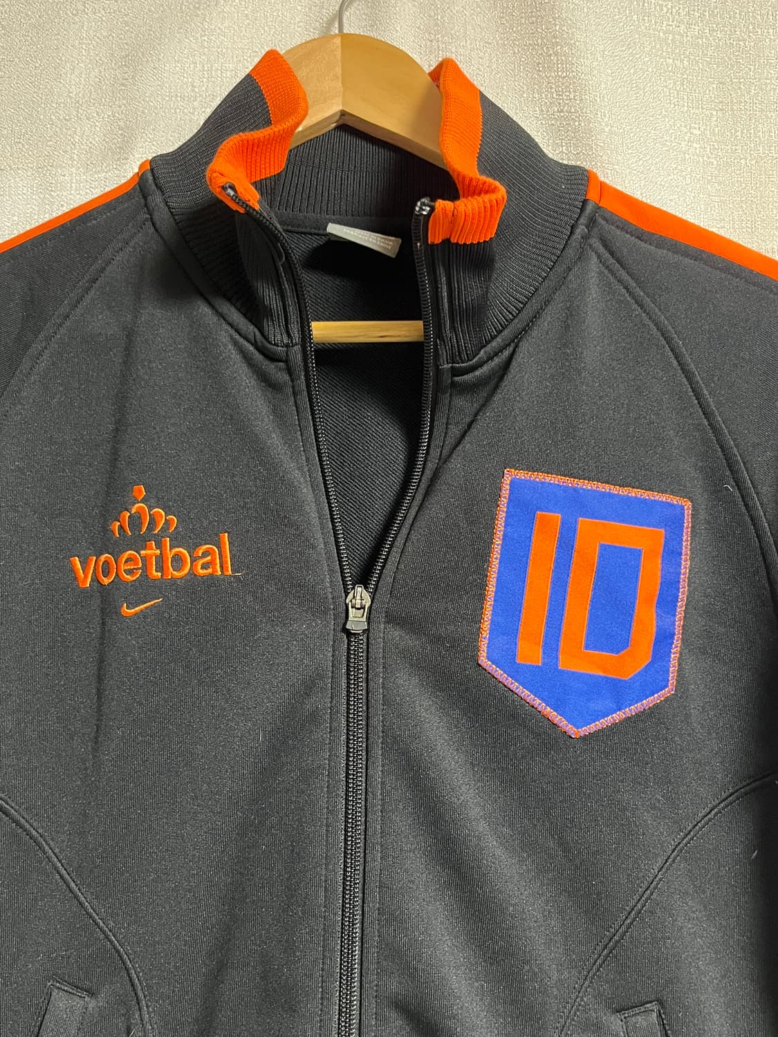 공용 나이키 카라 니트 집업 져지 트랙탑 M 상품이미지3