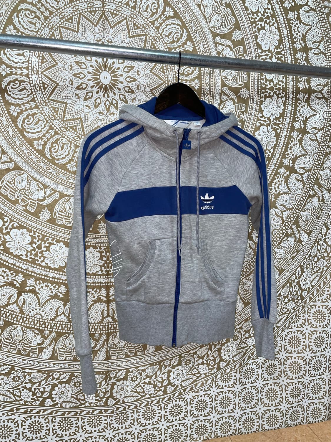 아디다스 여성 유로파 배색 기모 후드집업  상품이미지2