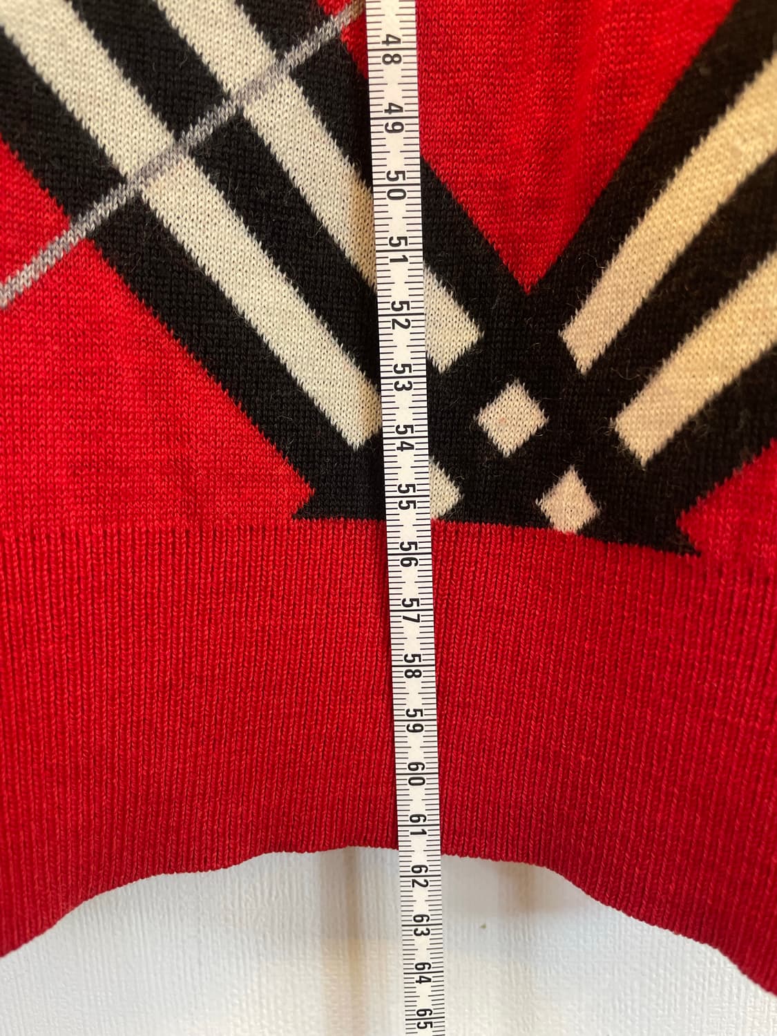 버버리 울니트조끼베스트 니트집업:) 체크조끼니트 울100% 상품이미지10