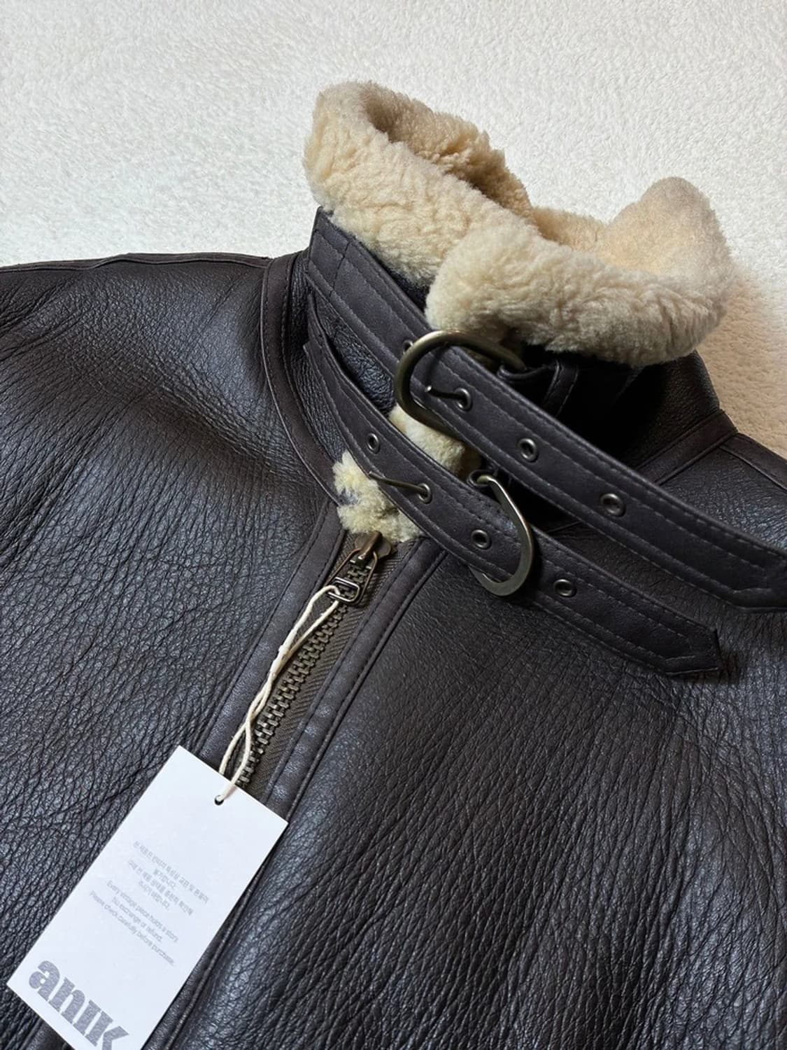 베스트클럽 90's B-3 램스킨 무스탕 자켓 PN6652    상품이미지3