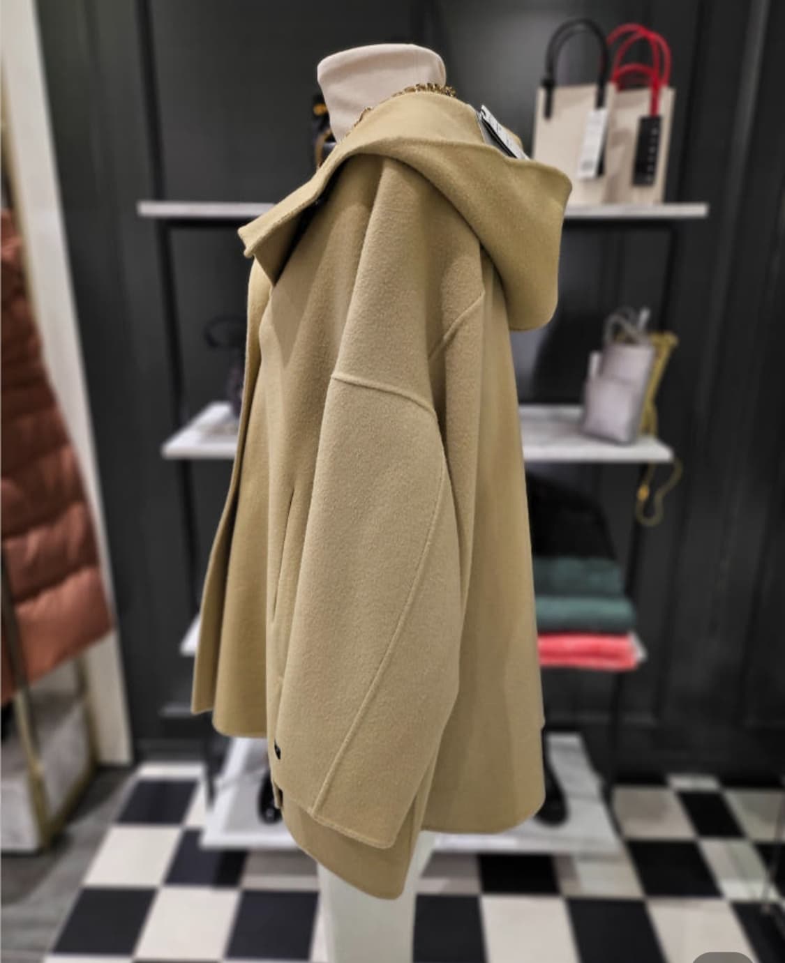 시슬리 후드코트 브라운 F사이즈 새상품 상품이미지4