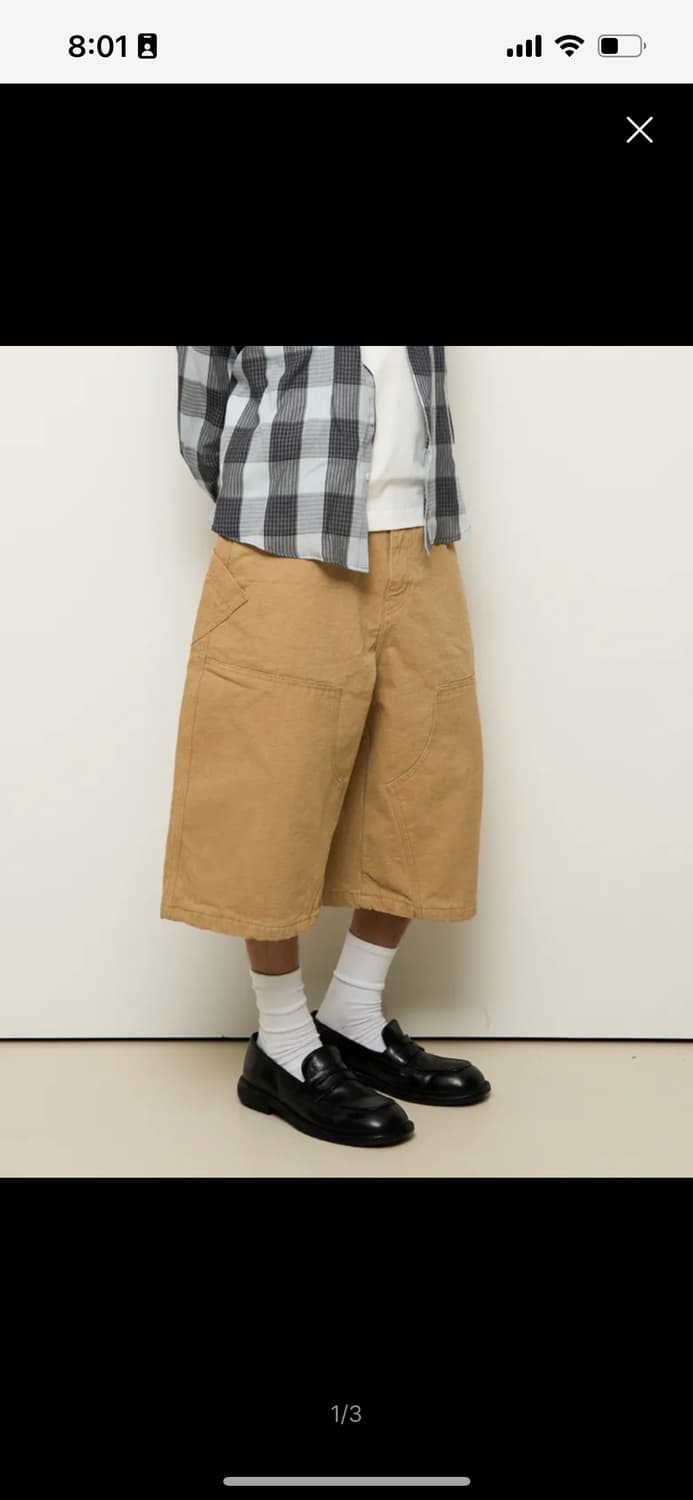 9999아카이브 더블니 버뮤다팬츠 상품이미지1