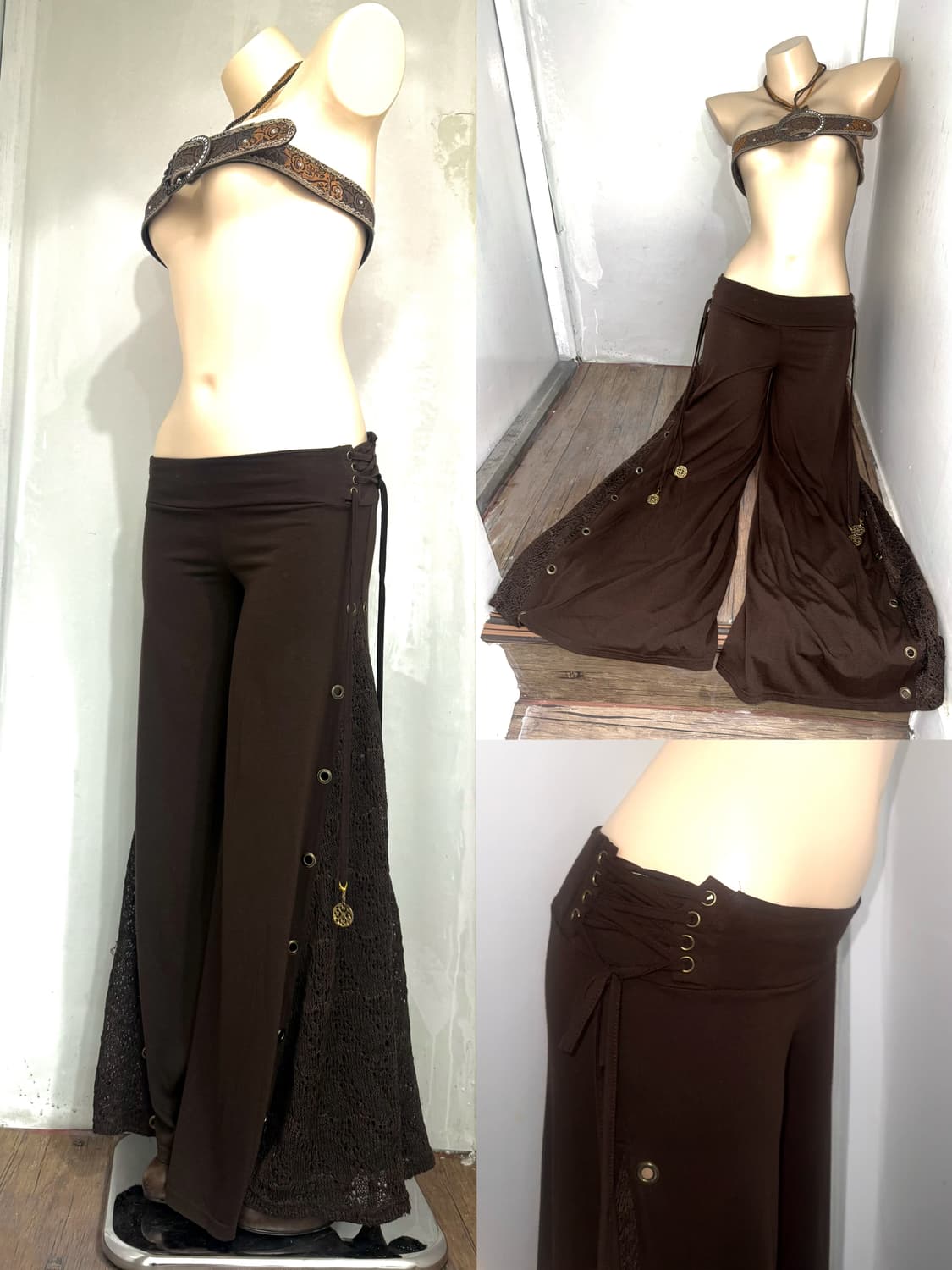 D.I.A side corset wide bootcut pants 상품이미지1