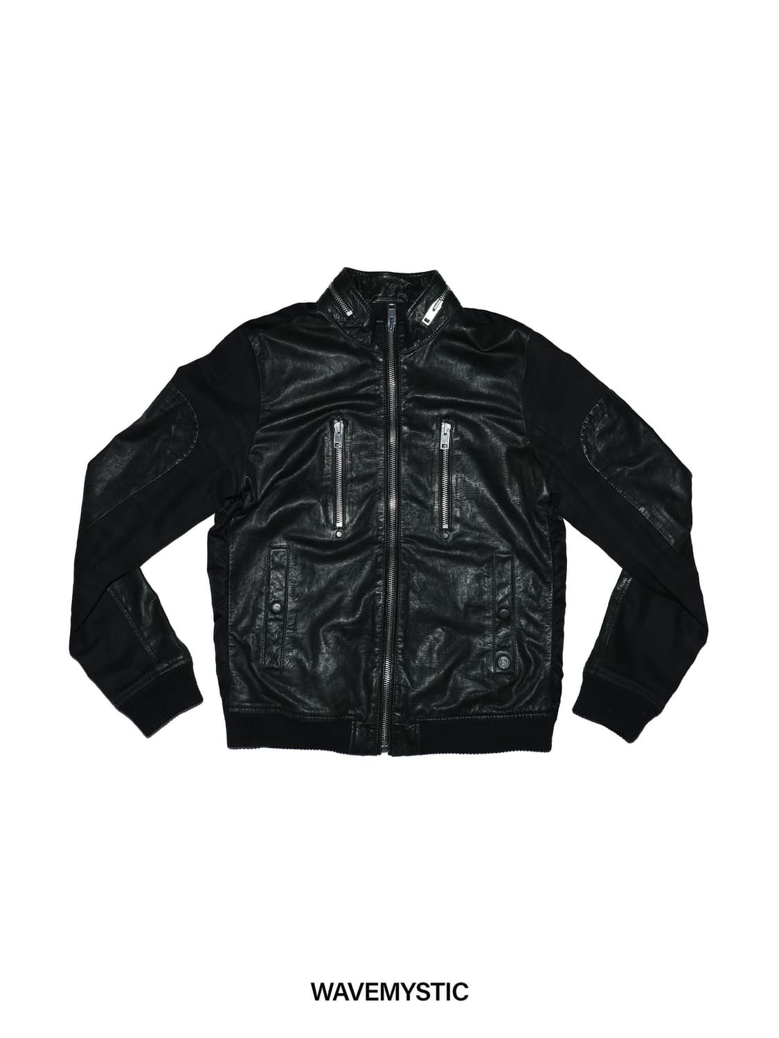 [정품]디젤 레더 믹스 블랙 자켓 00SJ6Y-0NAIS-900 L 상품이미지2