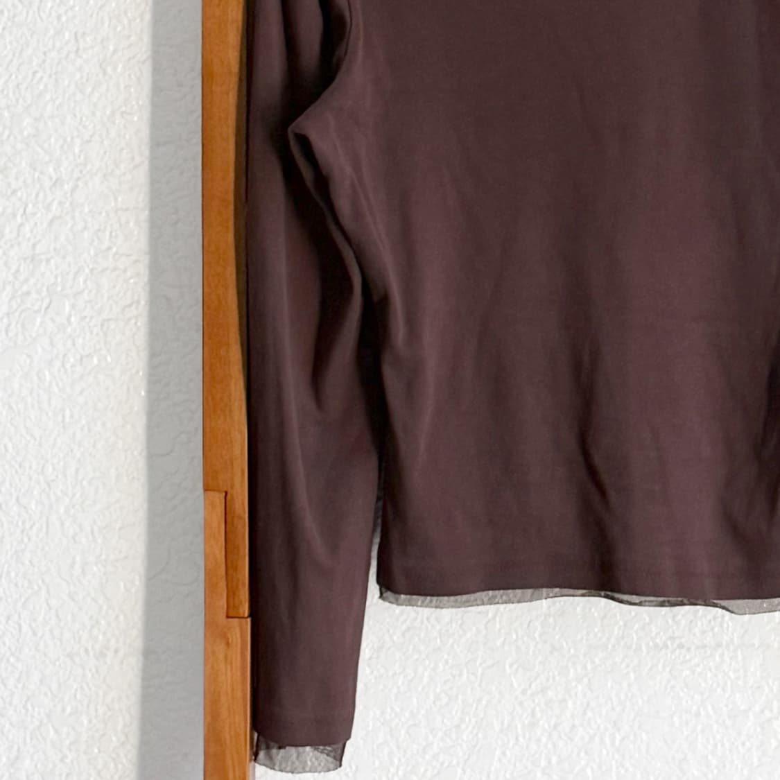 코코아 레이스 브이넥 티 상품이미지8