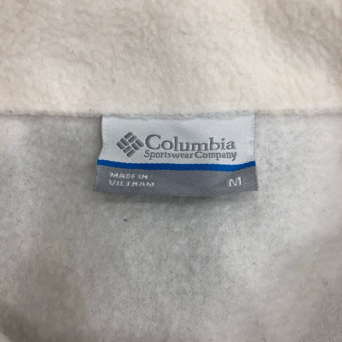 컬럼비아 화이트 플리스 집업 후리스 자켓 상품이미지3