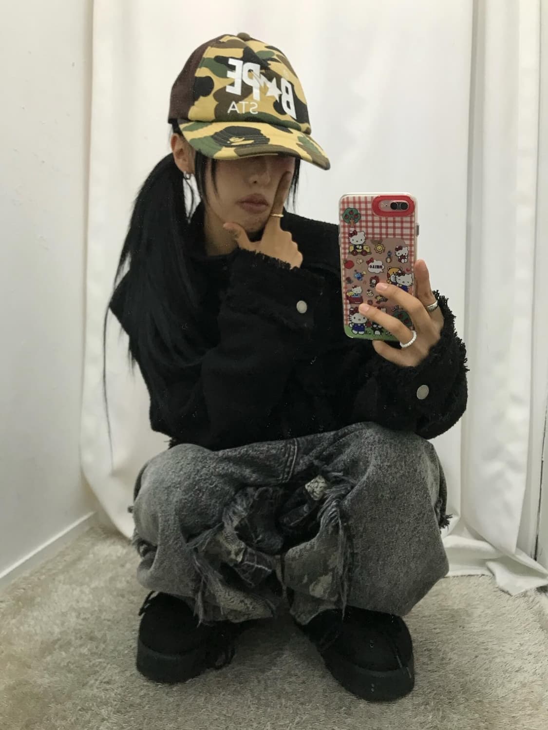 Bape Sta Camouflage Mesh Cap 상품이미지3