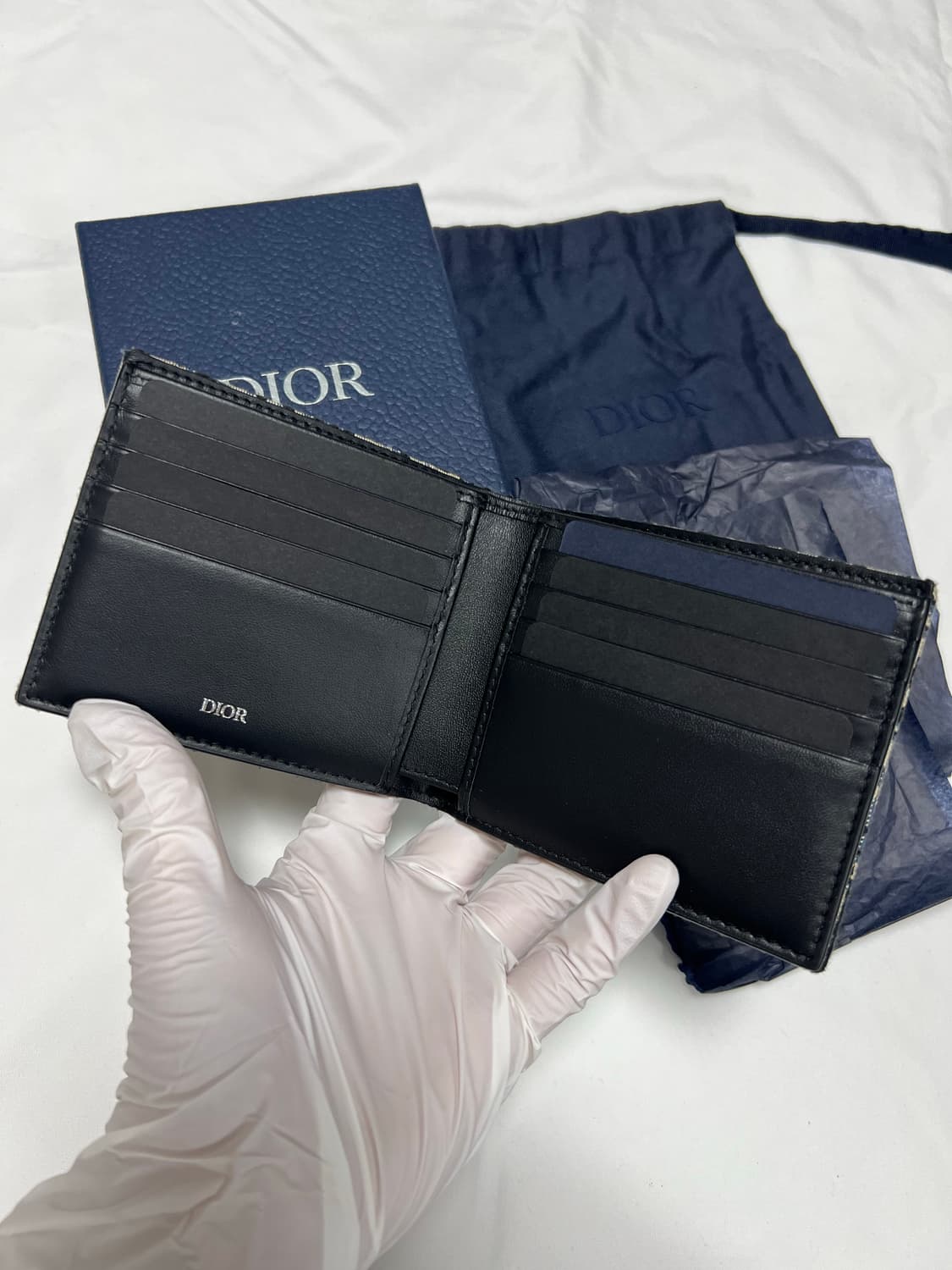 [정품] 신형, 새상품급 / 디올 오블리크 반지갑 베이지 상품이미지3