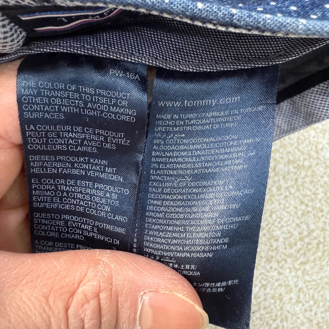 [31/32] 타미힐피거 도트패턴 데님팬츠 1231T1 상품이미지4