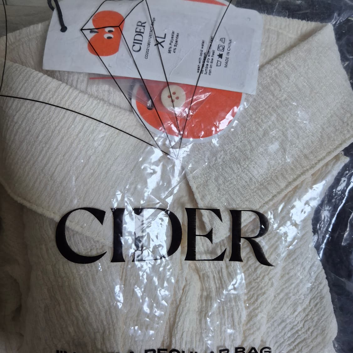 (새상품) 샵 CIDER 윤아 크롭 셔츠 XL 상품이미지6