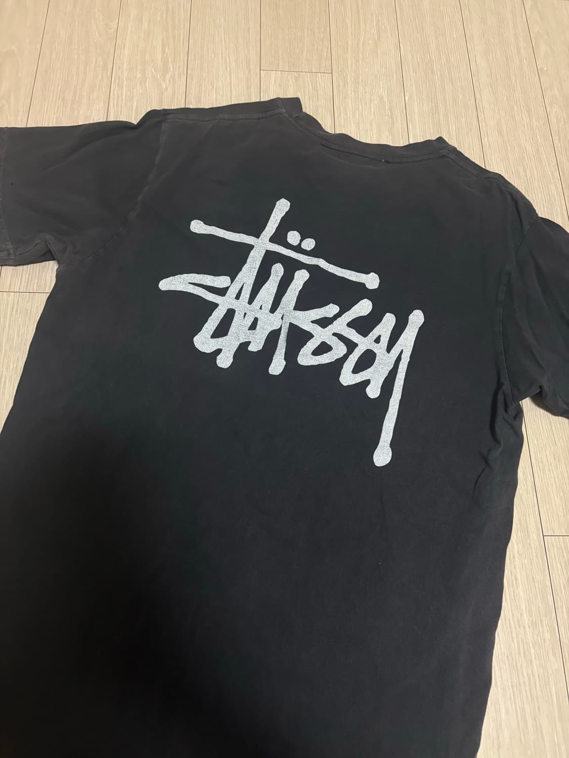 스투시 베이직 피그먼트 반팔 M 상품이미지3