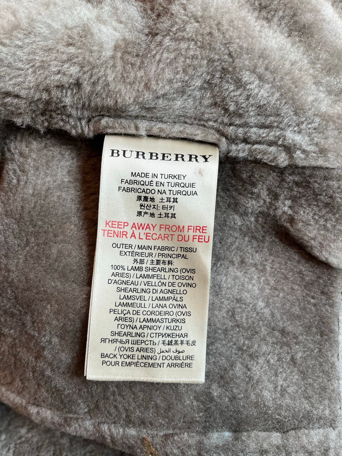 버버리 브릿 양가죽 자켓 UK6 정품 상품이미지9