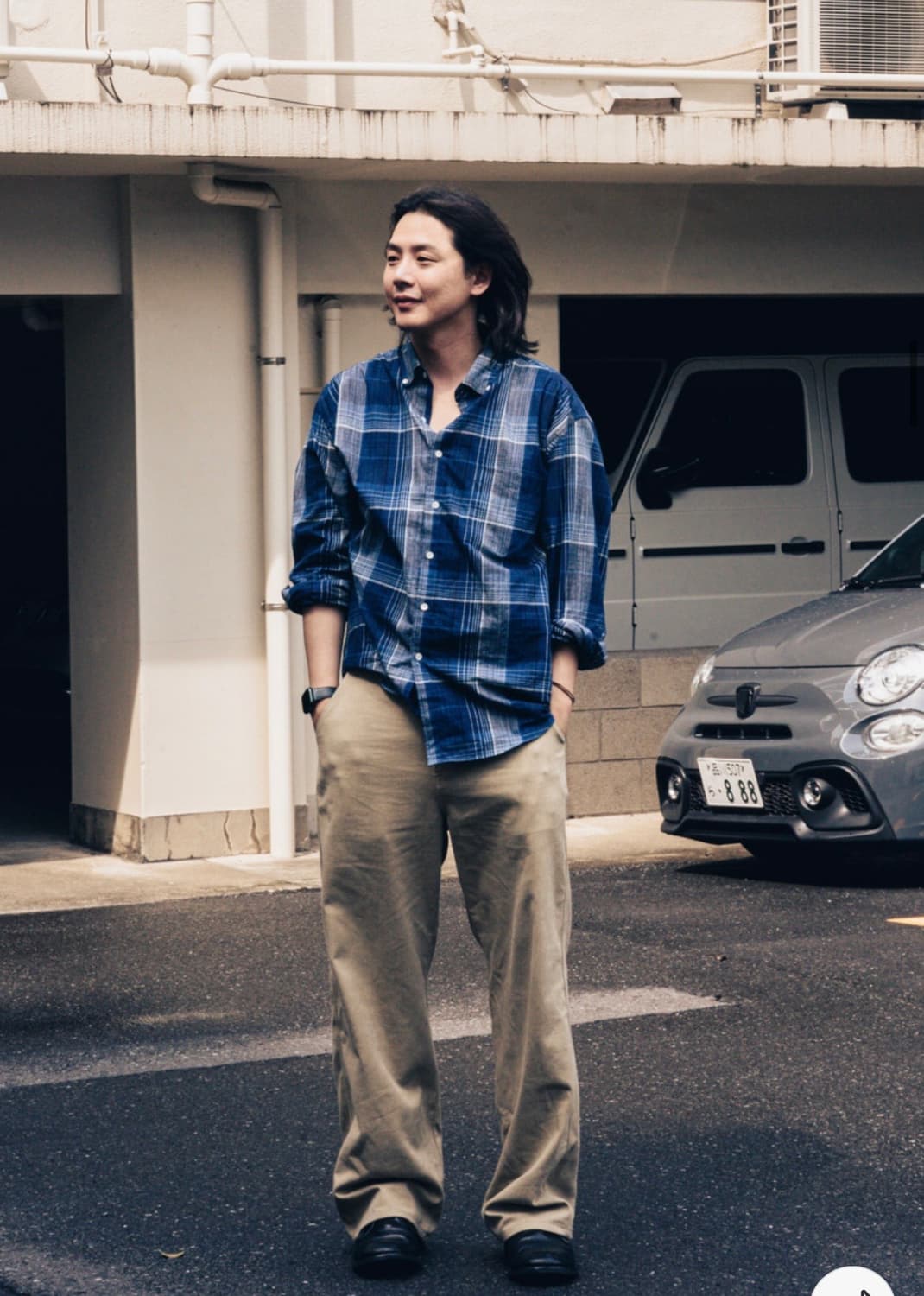 슬릭앤이지 체크체크3 셔츠 사이즈3 상품이미지1