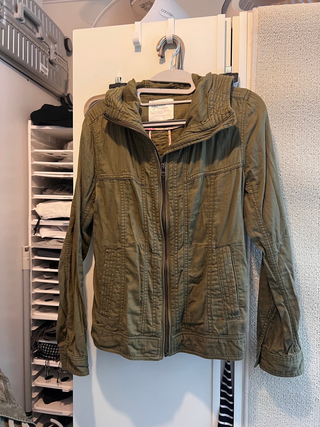 original garment military하이넥 후드 야상 집업 자켓 상품이미지5