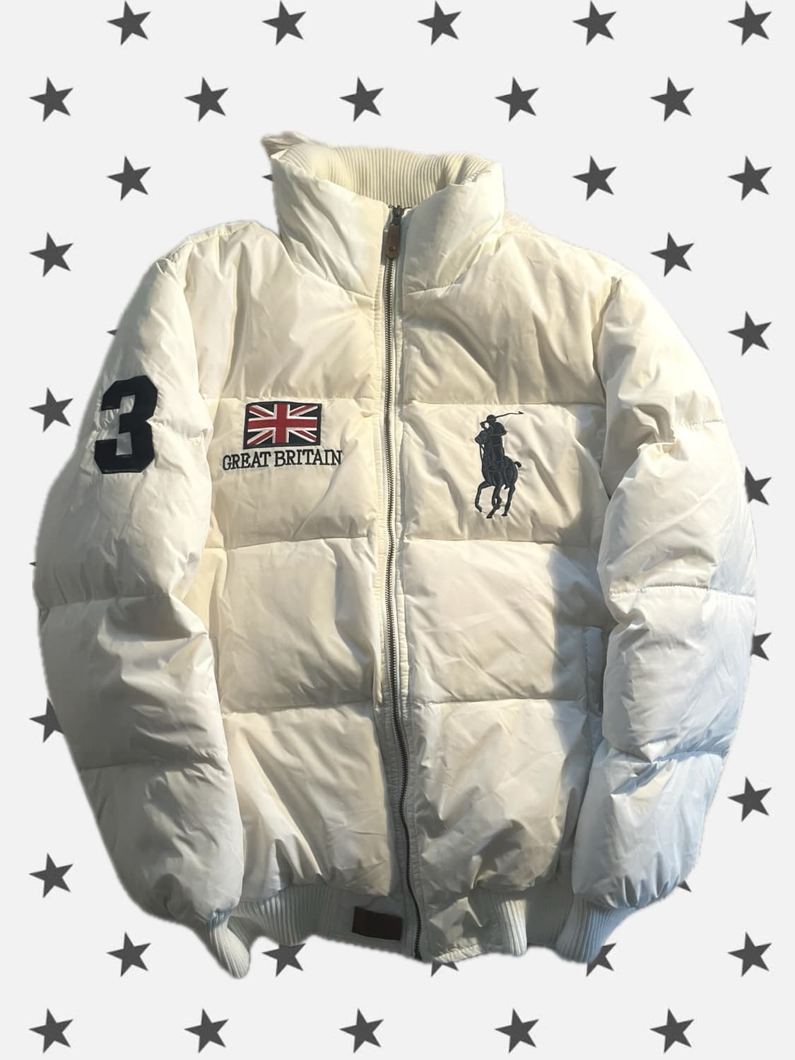 폴로 랄프로렌 빅포니 브리튼 크림 화이트 패딩 상품이미지1