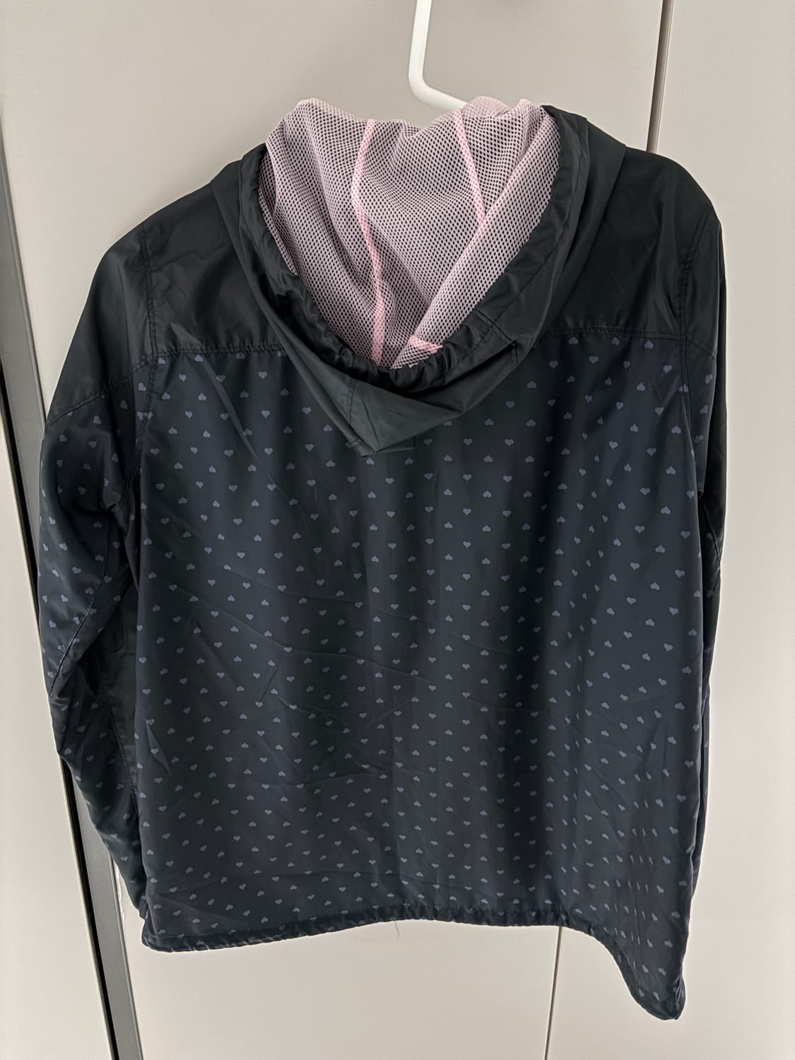 아디다스 하트도트 바람막이 블랙핑크 상품이미지2