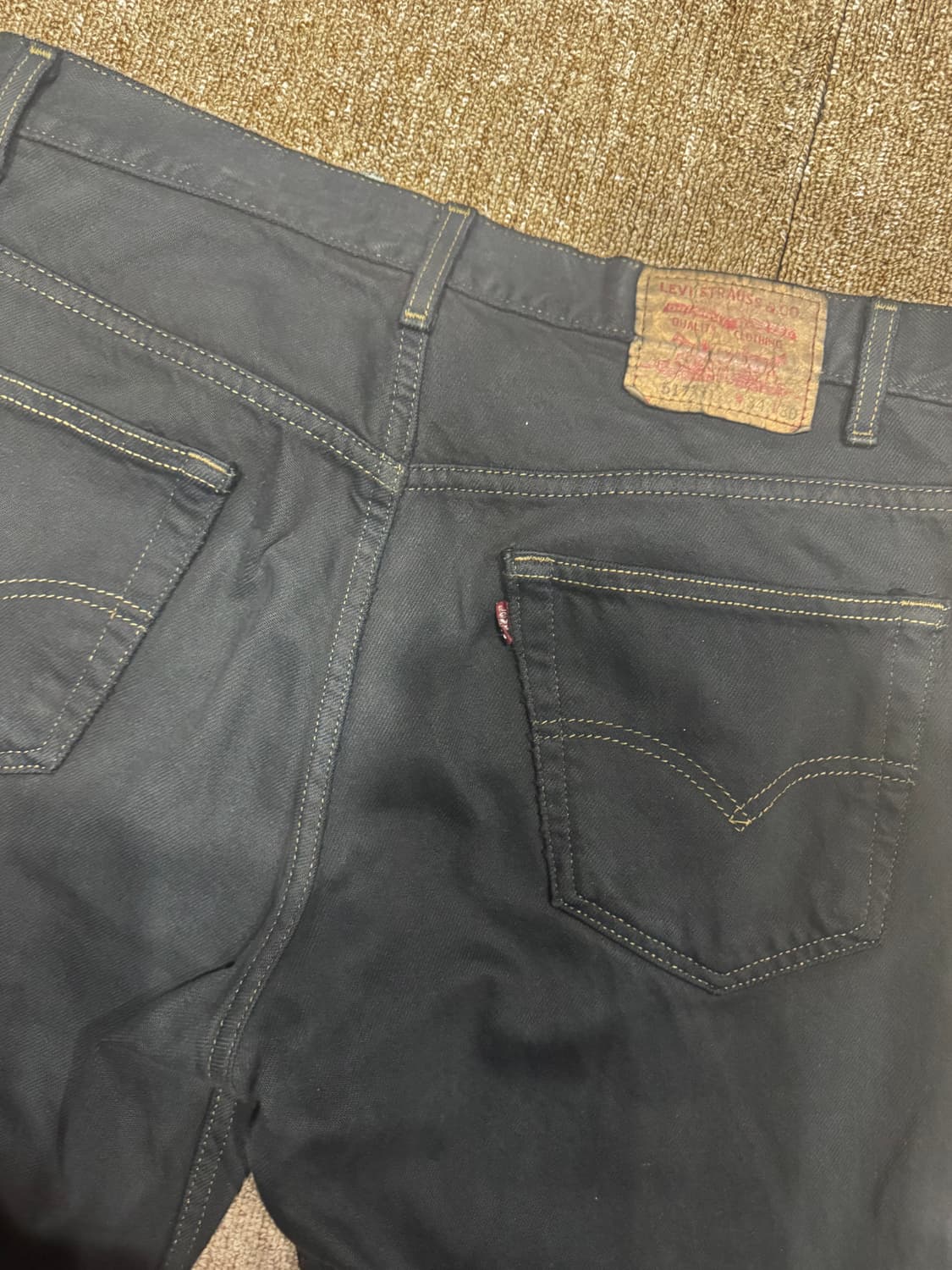 빈티지 리바이스 517 블랙 34 상품이미지4