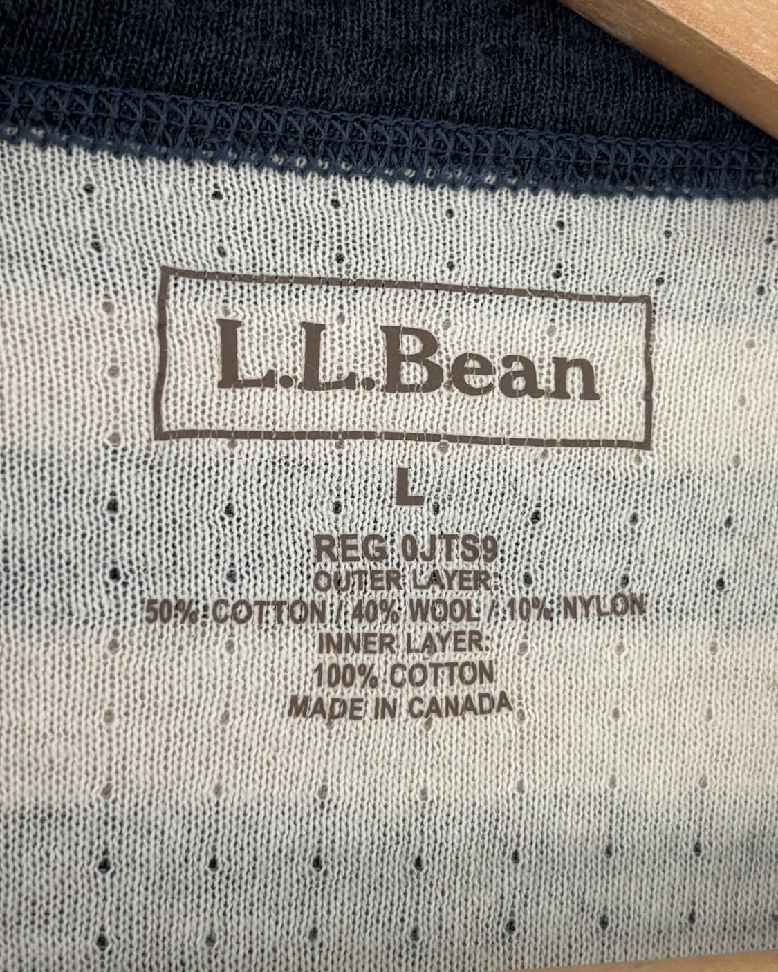 L.L.Bean 엘엘빈 단가라 버튼 롱 슬리브 상품이미지4