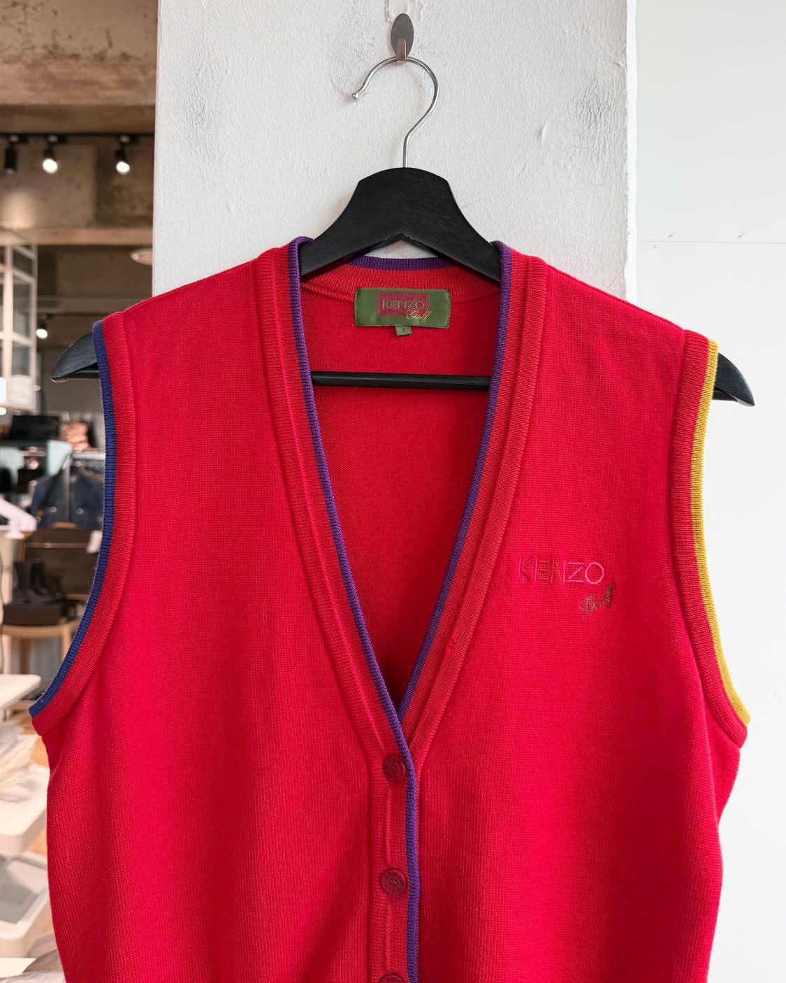 겐조 골프 레드 베스트 자켓  상품이미지3