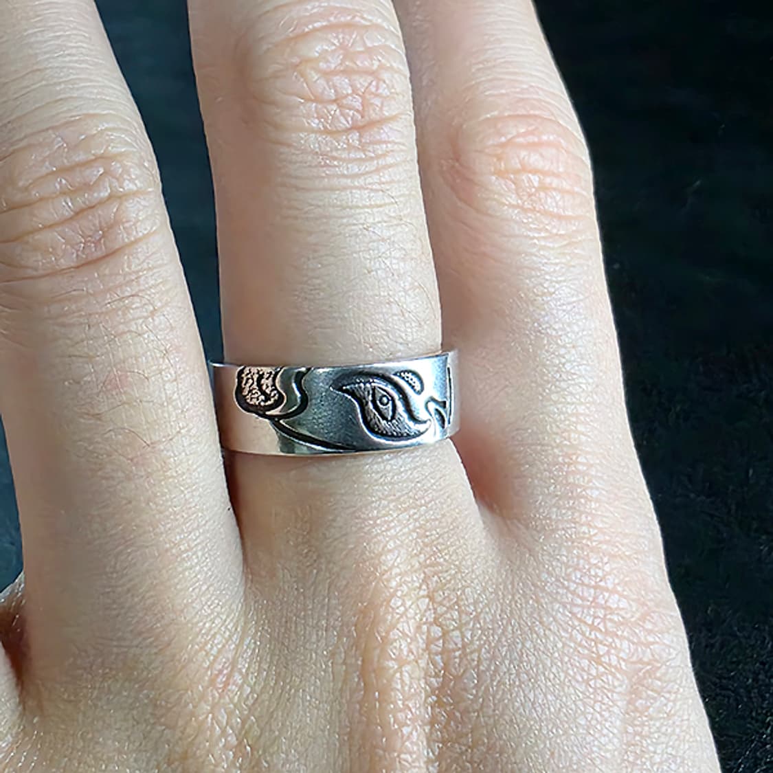 Nemes 실버 남자 엔틱 빈티지 명품 고대 호루스의눈 반지 상품이미지5