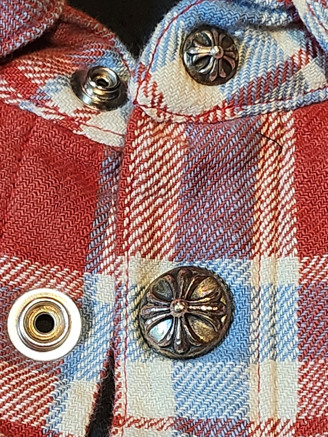 크롬하츠 체크 셔츠자켓 xxl 상품이미지3