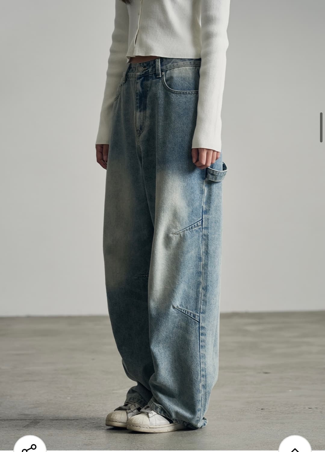 (S) 아워데이즈 어셈블 와이드 벌룬 데님 팬츠 [LIGHT BLUE] 상품이미지5