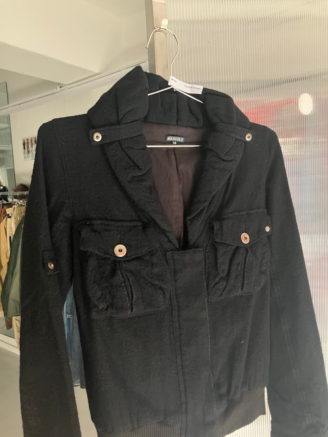 빅카라 플레어소매자켓 상품이미지1