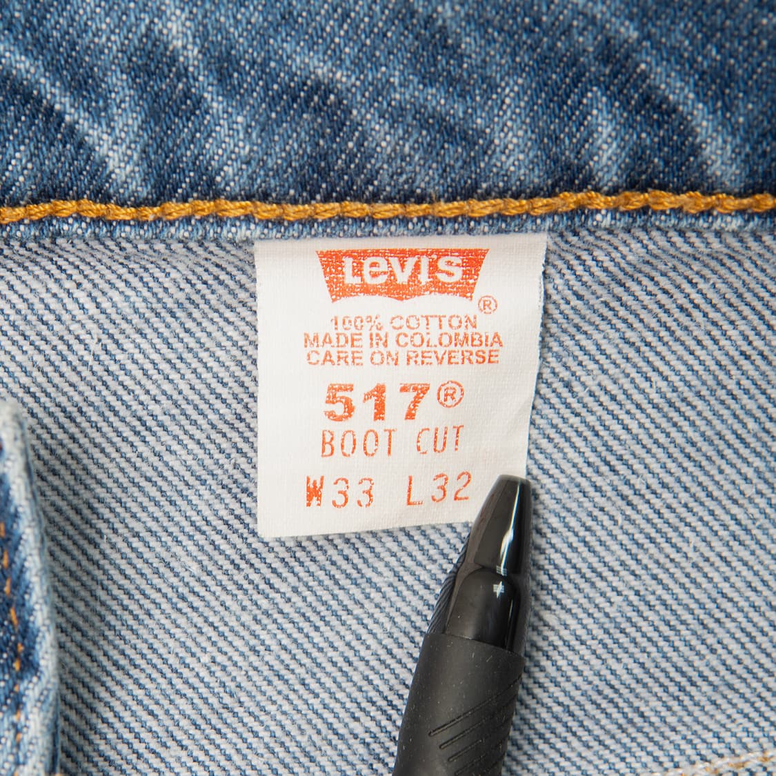 [33] 90s 리바이스 콜롬비아 메이드 517 부츠컷 데님팬츠  상품이미지8