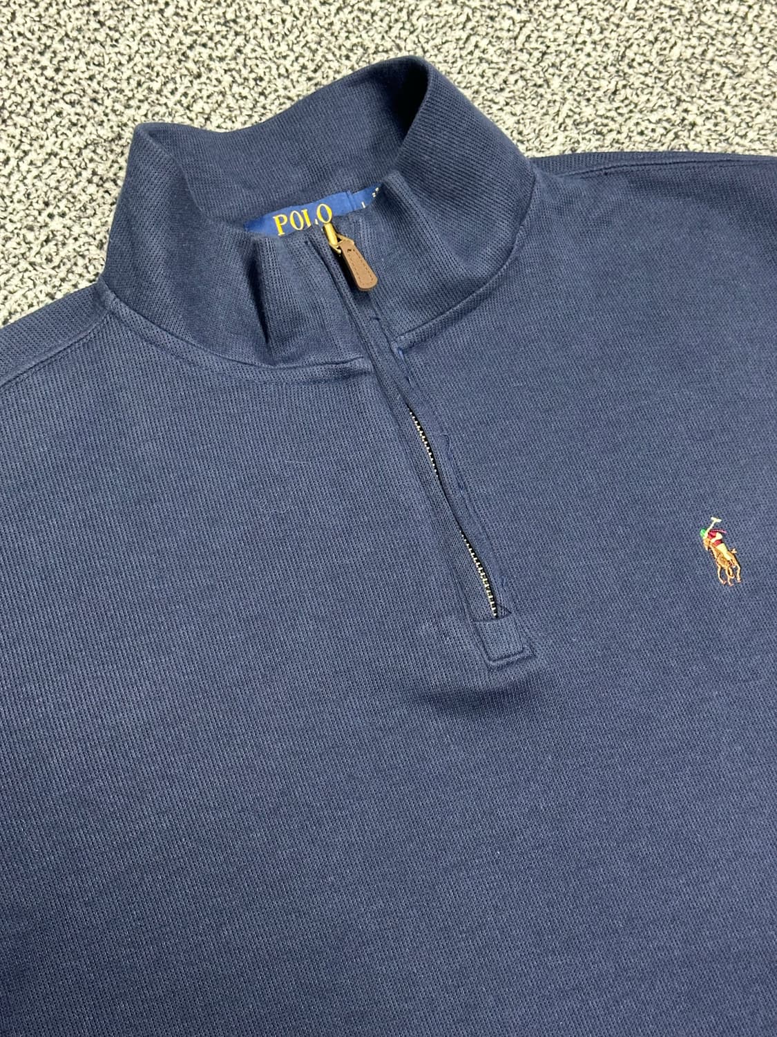 폴로 최신형 반집업 니트 긴팔 상품이미지2