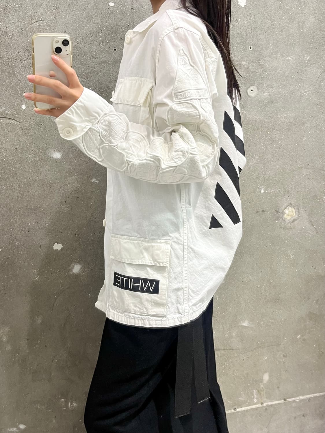 Off white 오프화이트 화이트 패치 DBU 자켓 상품이미지3