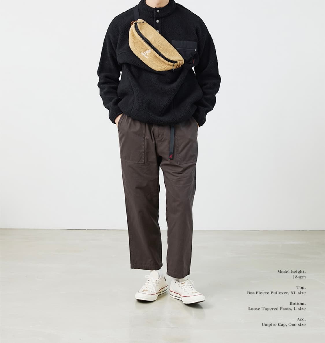 그라미치 보아 플리스 풀오버 스냅티 Black 상품이미지1